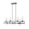 Z-Lite Datus 10 Light Island/Billiard, Matte Black & Clear 4008-10MB - alternate 3